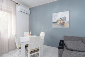 Apartment (A2) | Private kitchen | Fridge, microwave, stovetop, espresso maker