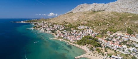 Vlak bij het strand