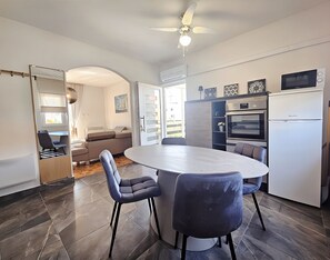 Apartment (A1) | Private kitchen | Fridge, microwave, stovetop, espresso maker - Apartments Marijana (Vodice)