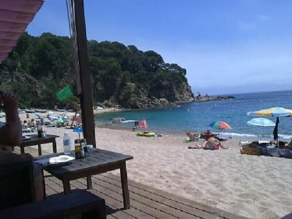 Beach nearby, sun-loungers