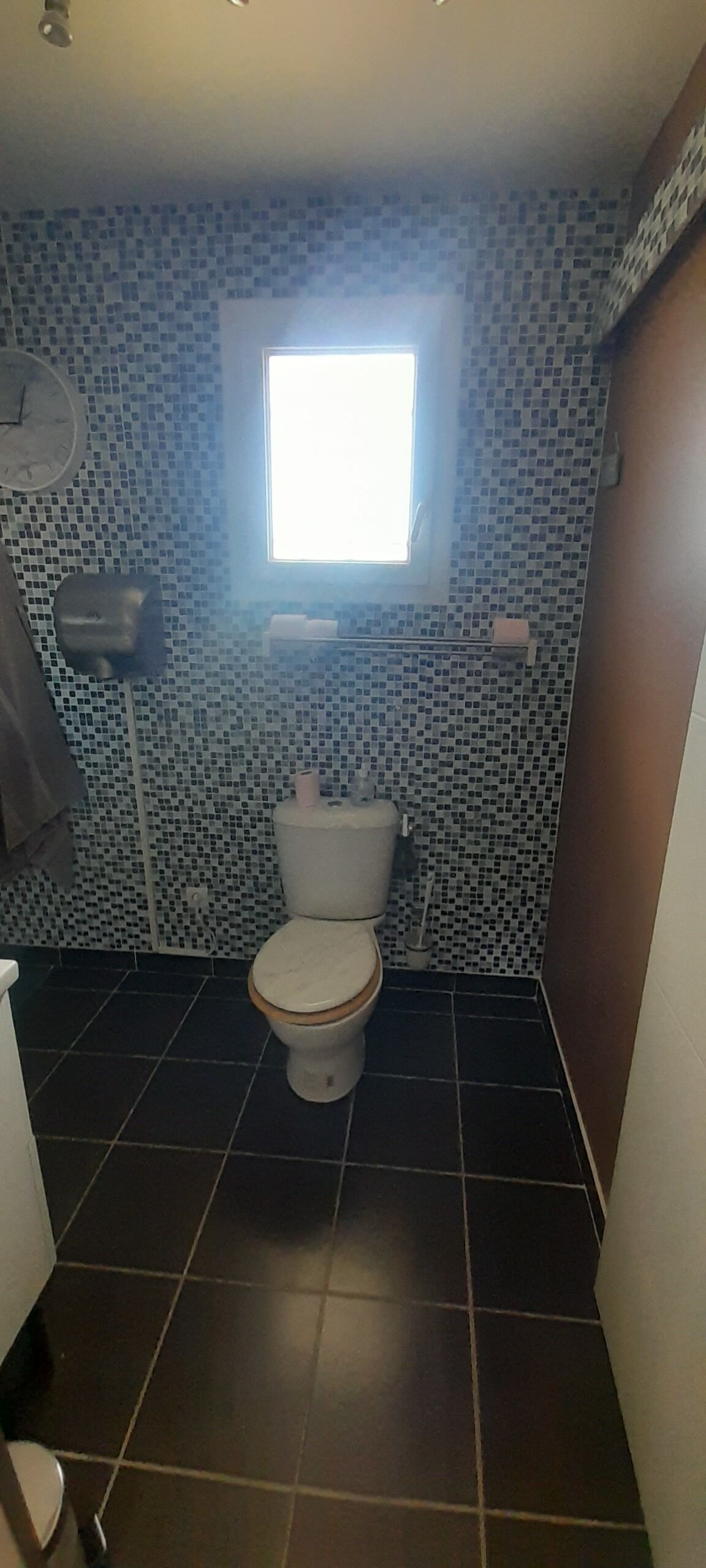 Hair dryer, toilet paper