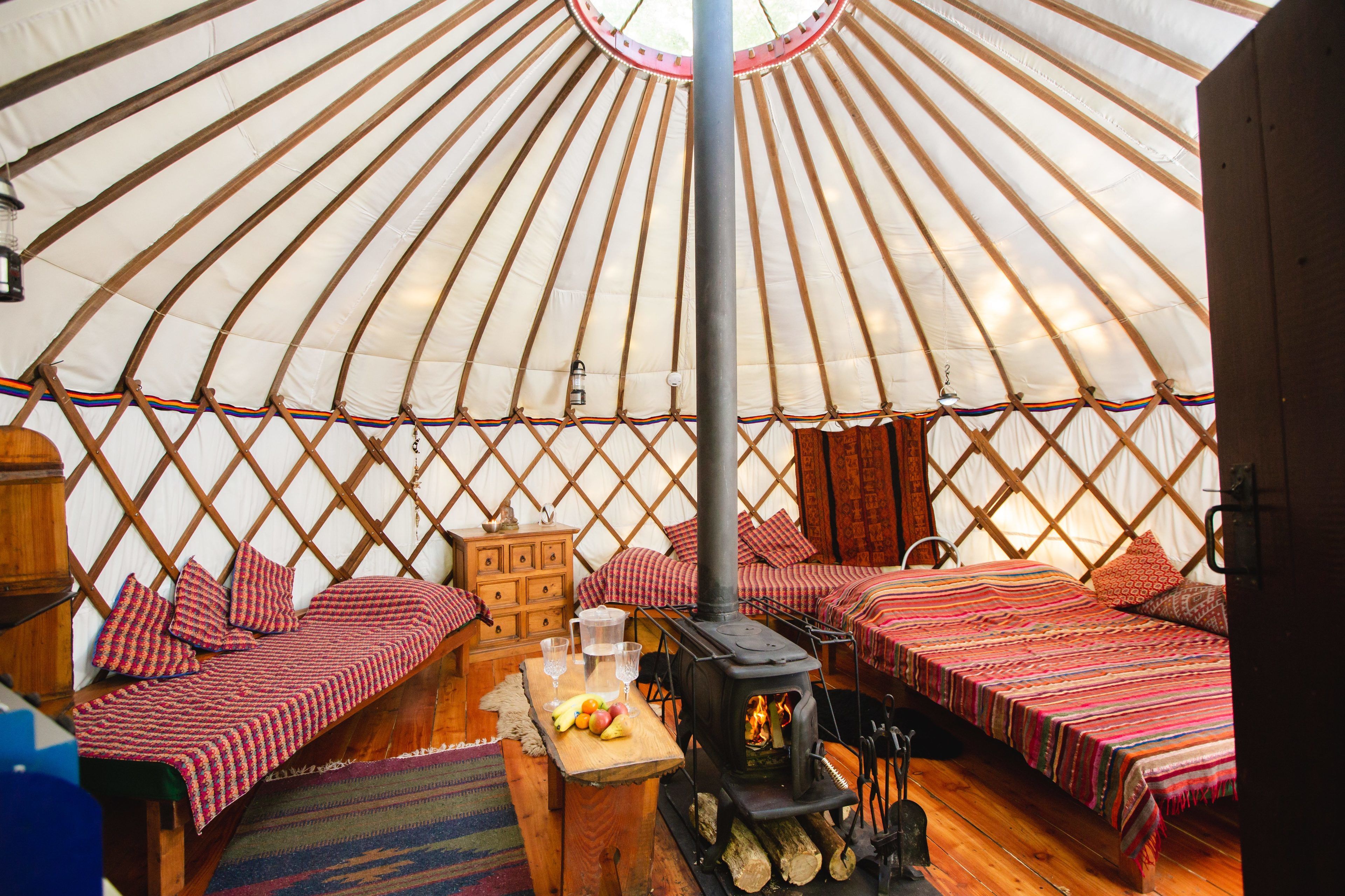 Bentwood Yurt | Travel cot
