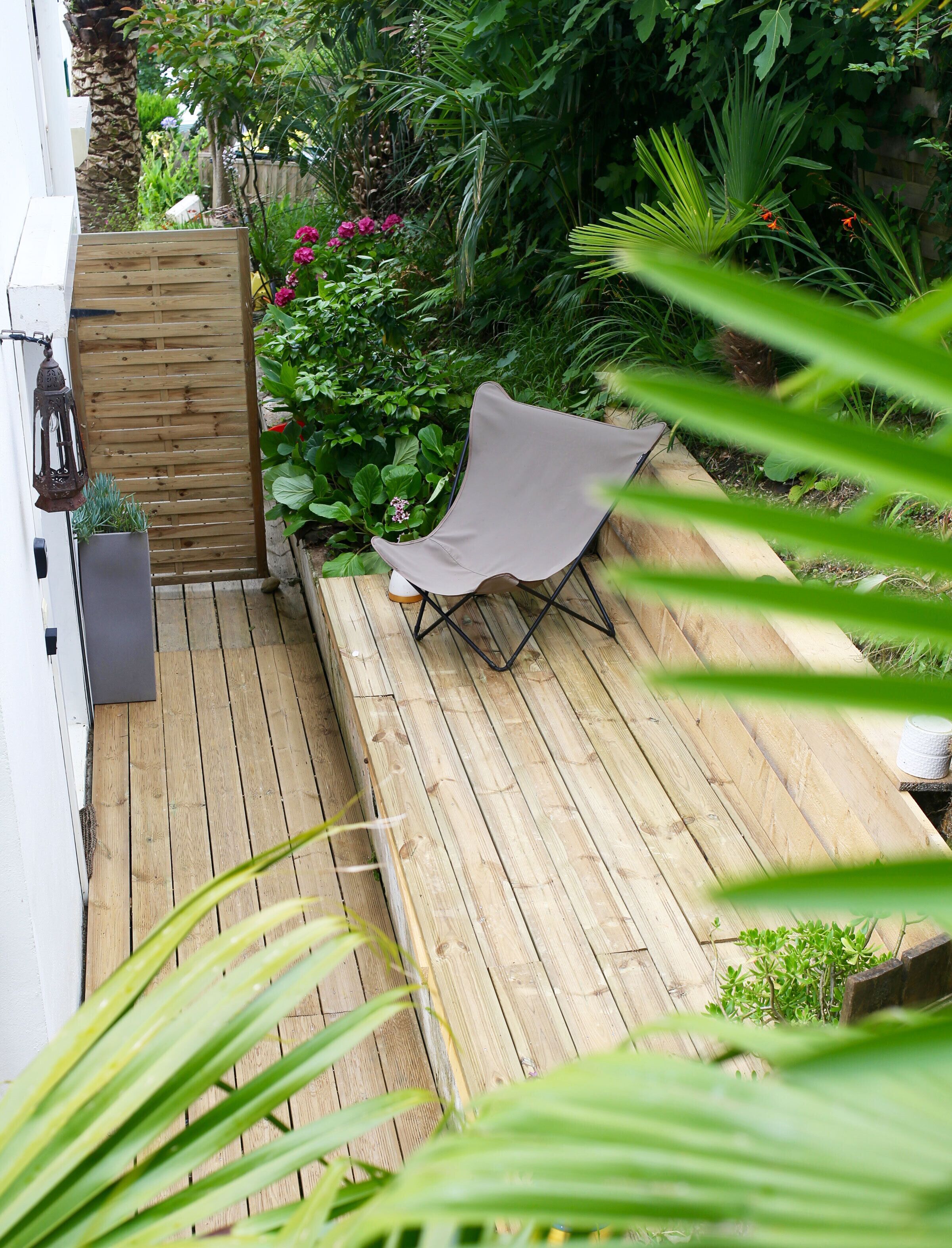  Terrasse privée en toute tranquillité avec soleil du matin/début d'après -midi