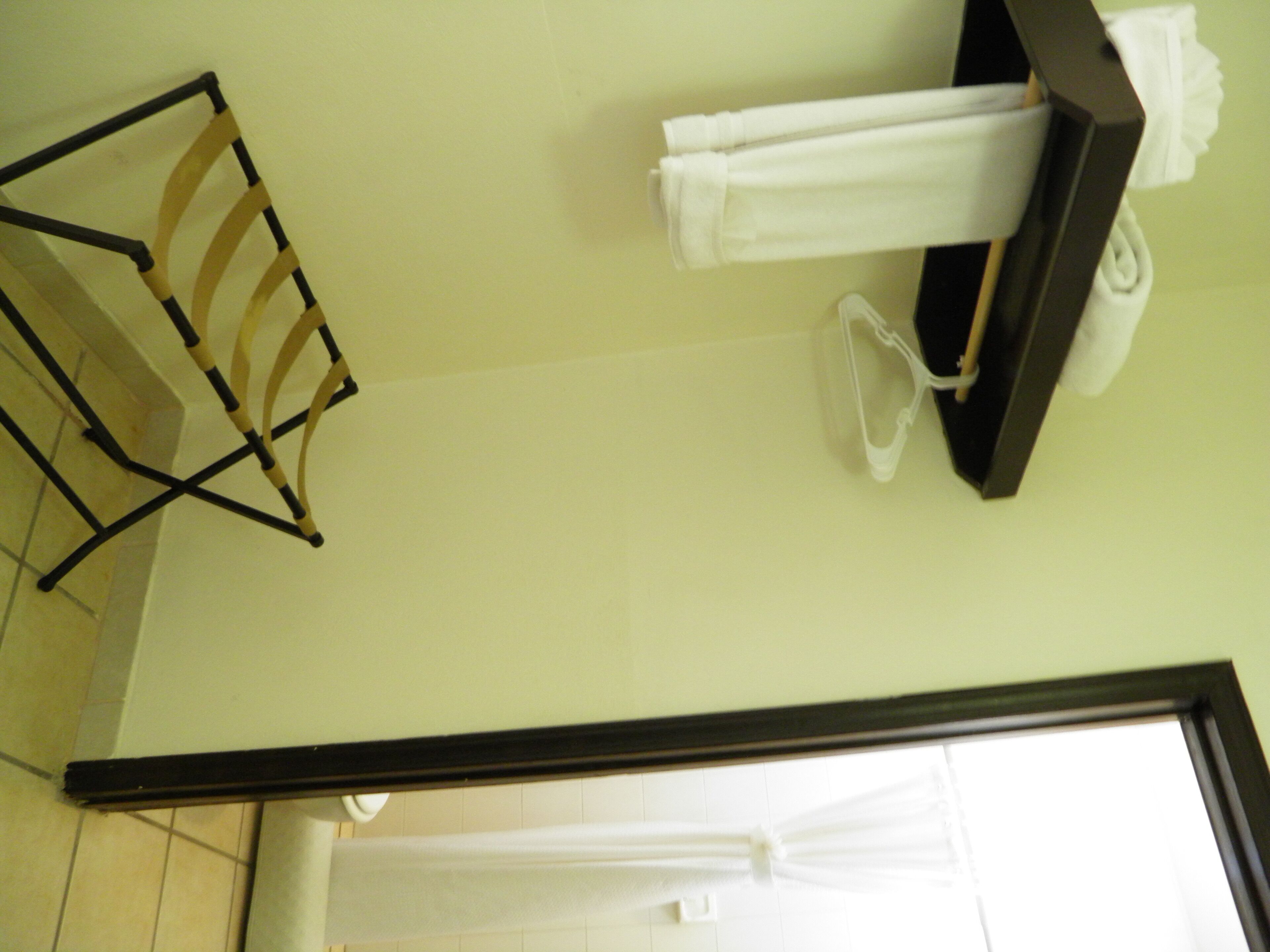 panoramic room, 2 double beds | bathroom amenities | shower, rainfall showerhead, free toiletries, towels