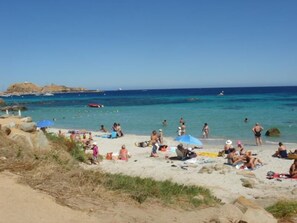 Beach nearby, sun-loungers