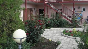 Outdoor banquet area