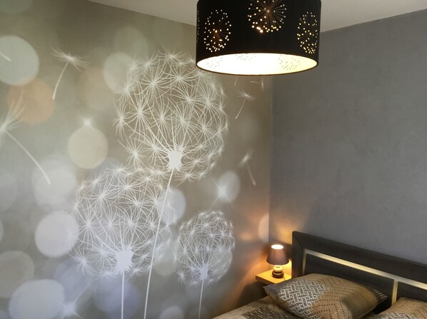 1 bedroom, desk, iron/ironing board, travel cot - New detached house (Dienville)