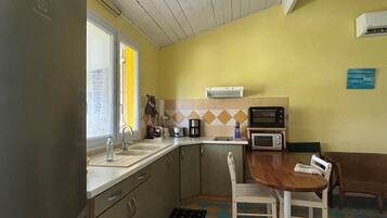 Microwave, oven, stovetop, coffee/tea maker