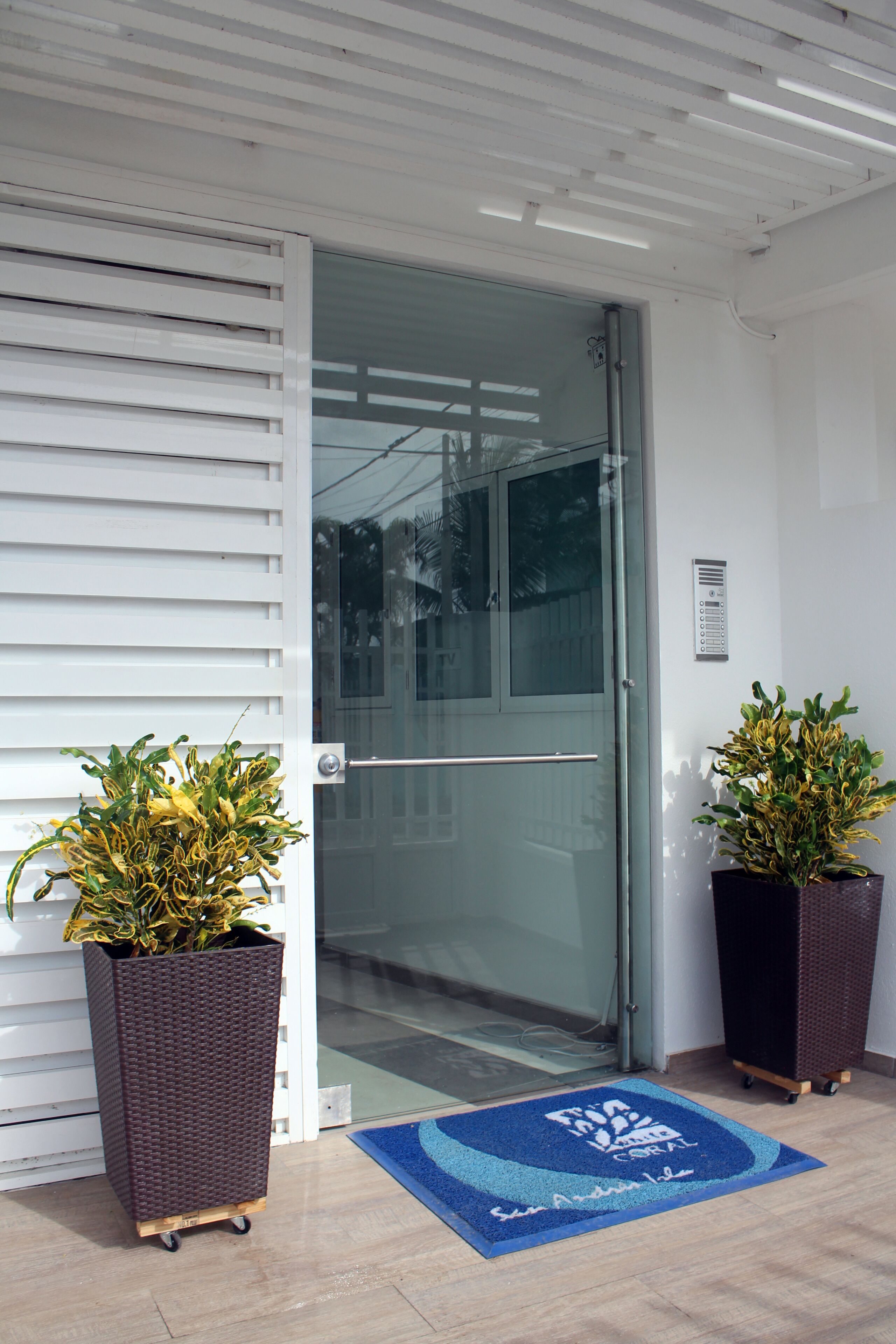 Entrada de l'allotjament