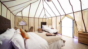 Escritorio, camas supletorias, wifi gratis y ropa de cama