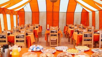 Breakfast, lunch, dinner served; local cuisine