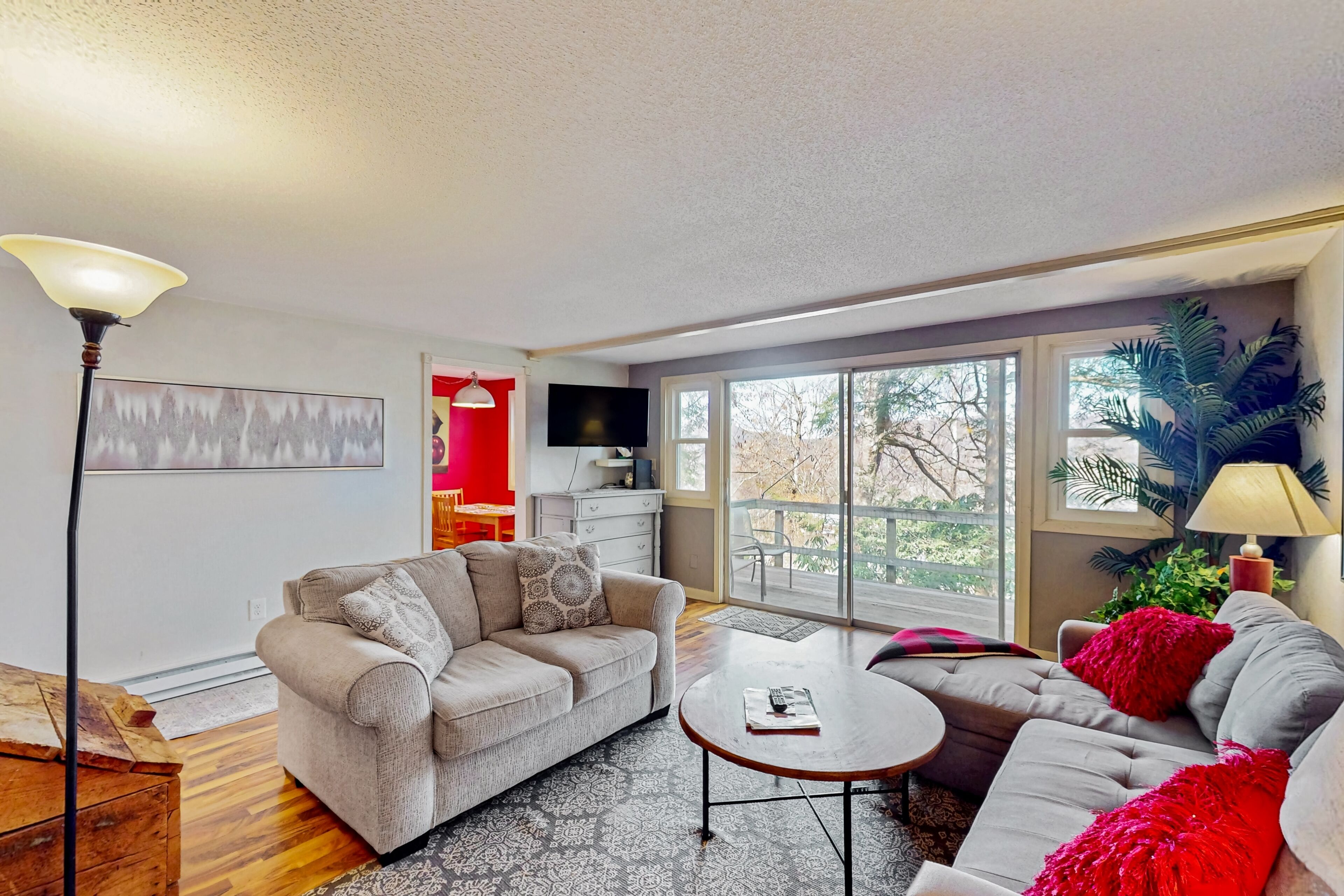 TV, fireplace, DVD player