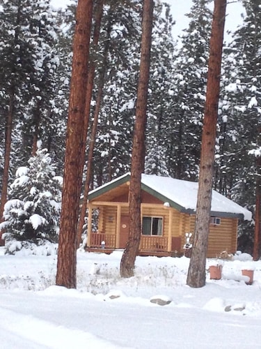Family Size Modern Log Vacation Cabin, one pet allowed, 30 pound max.  Pet fee.