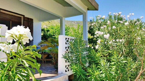 entspannende Atmosphäre, am Fuße des Berges isoliert