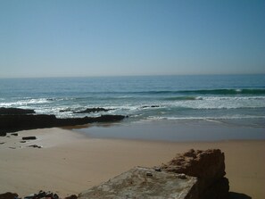 Beach nearby, sun-loungers