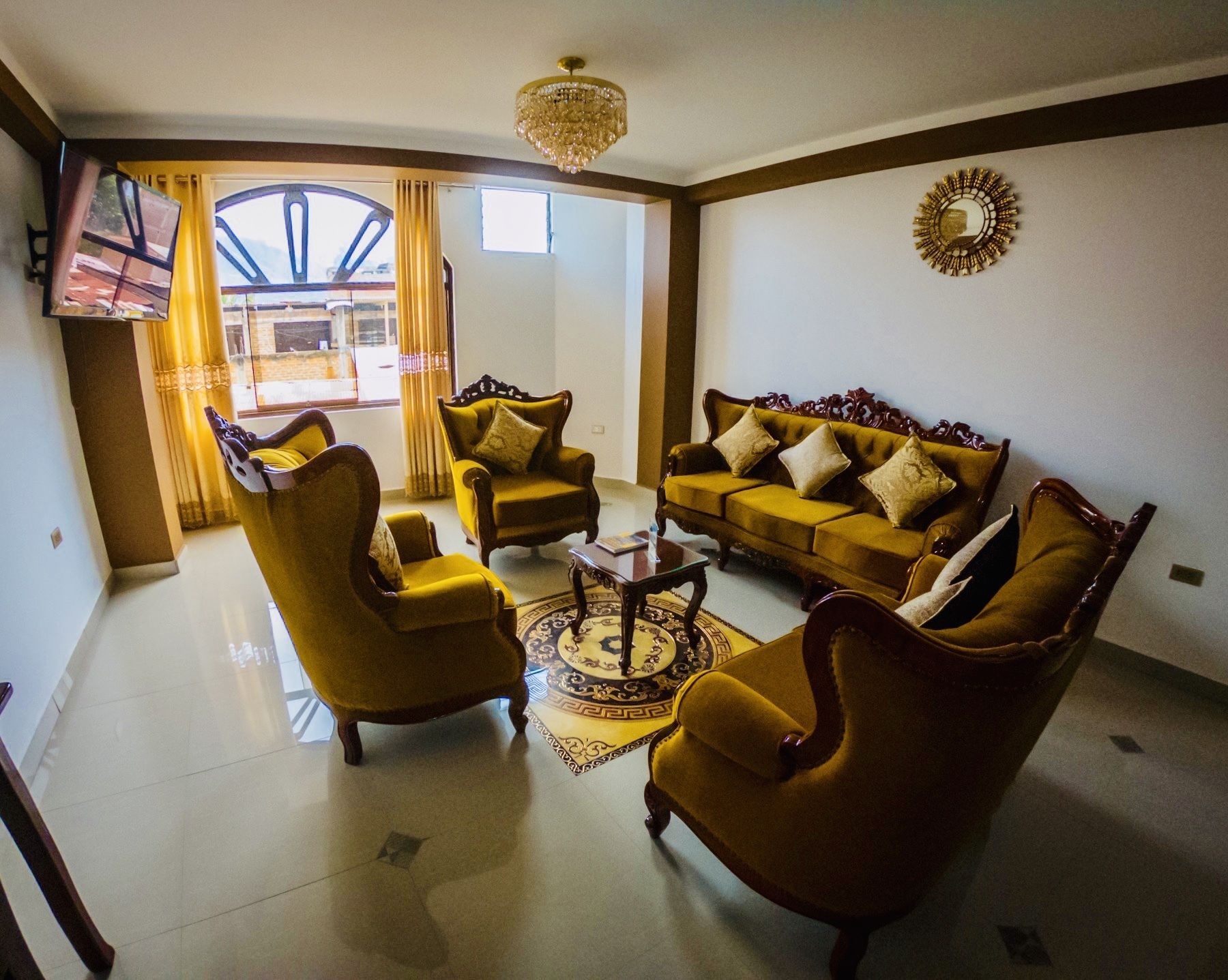 Sitteområde i lobbyen