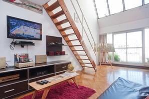 Design-Apartment, 1 Schlafzimmer | Fernseher