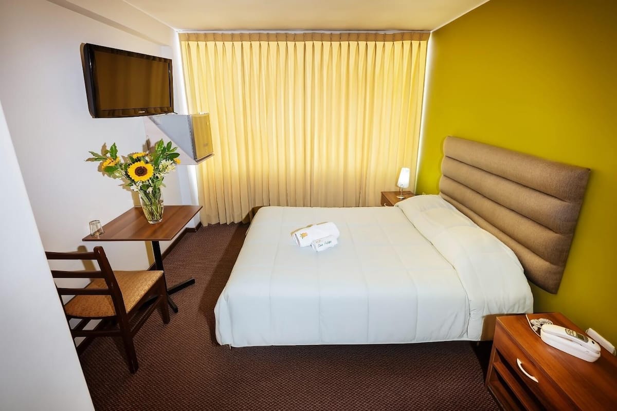 Double Room | In-room safe, blackout curtains, free WiFi, bed sheets