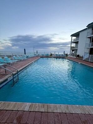 Outdoor pool, a heated pool - The Sea Star is an adorable seaside studio with a gorgeous ocean view! (Daytona Beach)