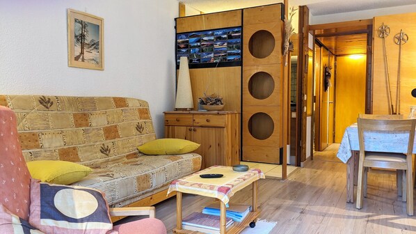 TV, DVD player, ping pong
