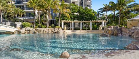 Indoor pool, outdoor pool