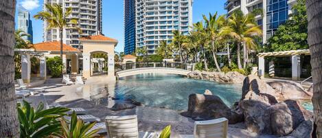 Indoor pool, outdoor pool