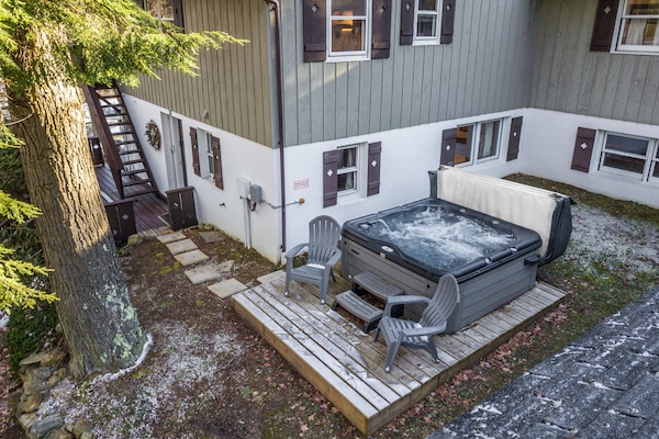Relax in the Hot Tub after a long day Skiing.