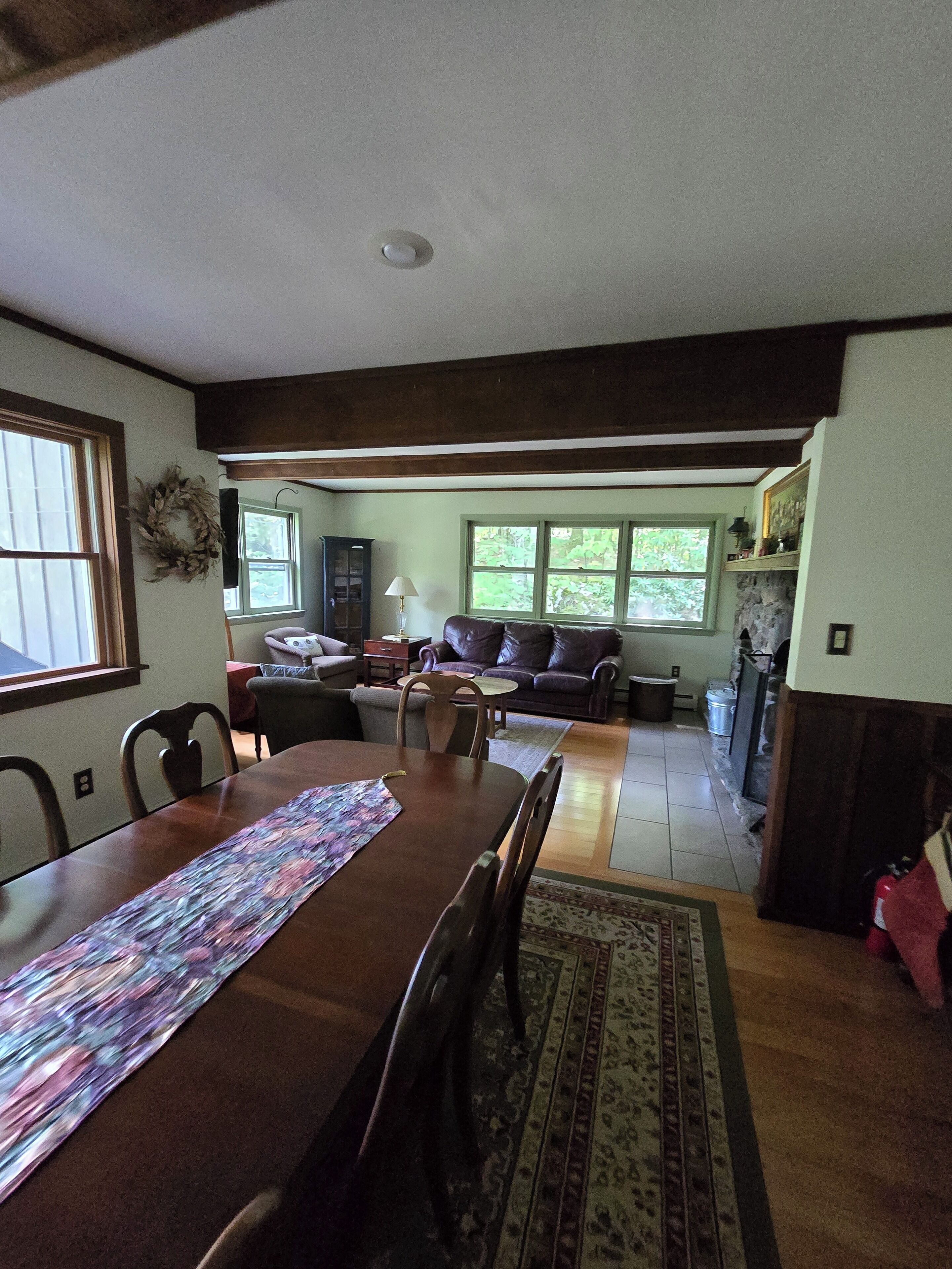 Smart TV, fireplace, printers