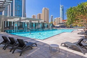 Indoor pool, outdoor pool - Circle on Cavill Ocean View (Surfers Paradise)