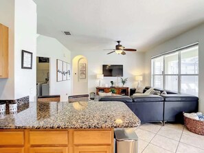 TV, video game console, Netflix, DVD player