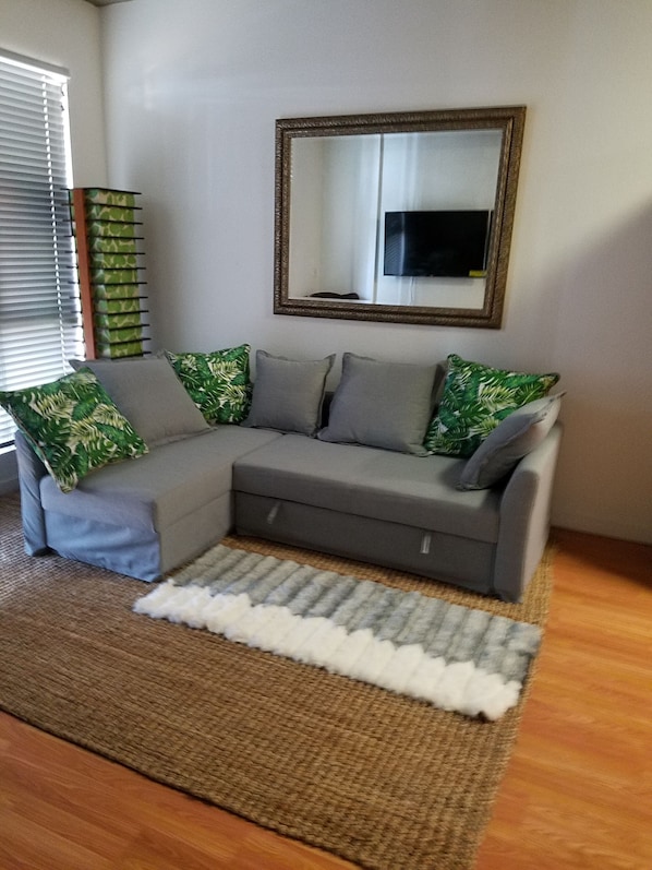 Smart TV, video games, books, stereo - REMODELED Charming GasLamp Studio Loft with Balcony (San Diego)