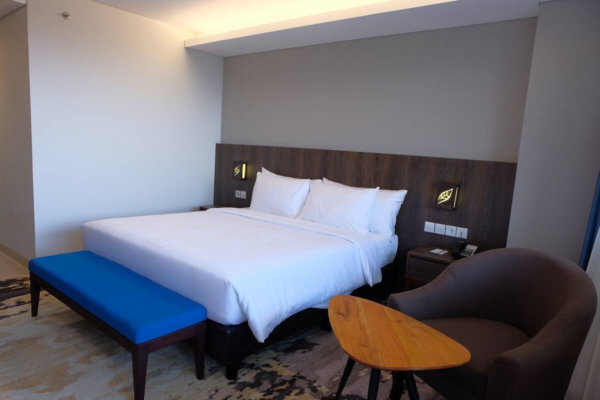 Habitación Deluxe doble | 1 dormitorio, caja fuerte, escritorio