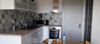 New apartment with terrace view and sea access 2 people all comfort / bicycles