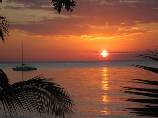Plage, chaises longues, serviettes de plage