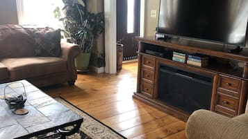 TV connectée, cheminée