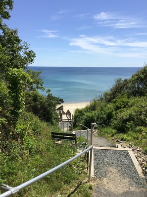 Näkymä rannalle/valtamerelle