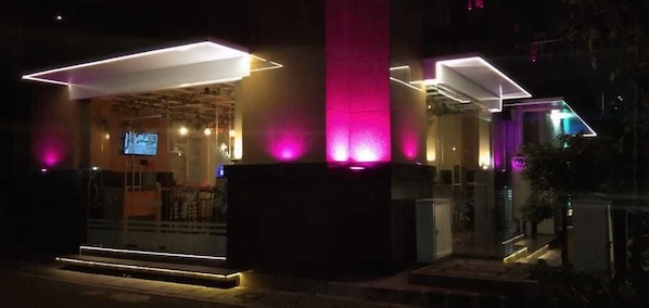 Front of property - evening/night