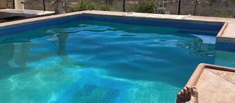 Panoramic Pacific Ocean and Sierra de la Laguna mountain views