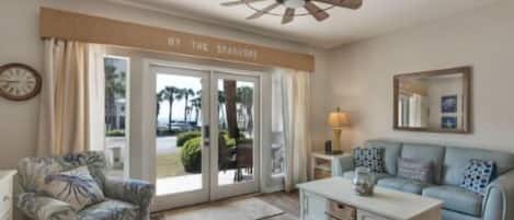 TV, DVD player, offices