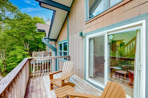 Sugar Mountain condo näkymät laskettelurinteessä on oma parveke 