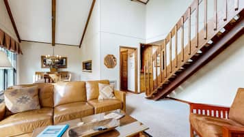 TV, lareira, DVD player