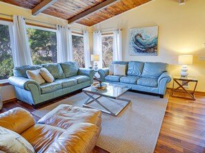 TV, DVD player, books