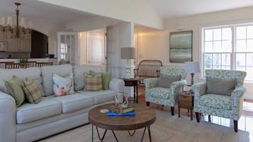 Télévision, cheminée, lecteur de DVD