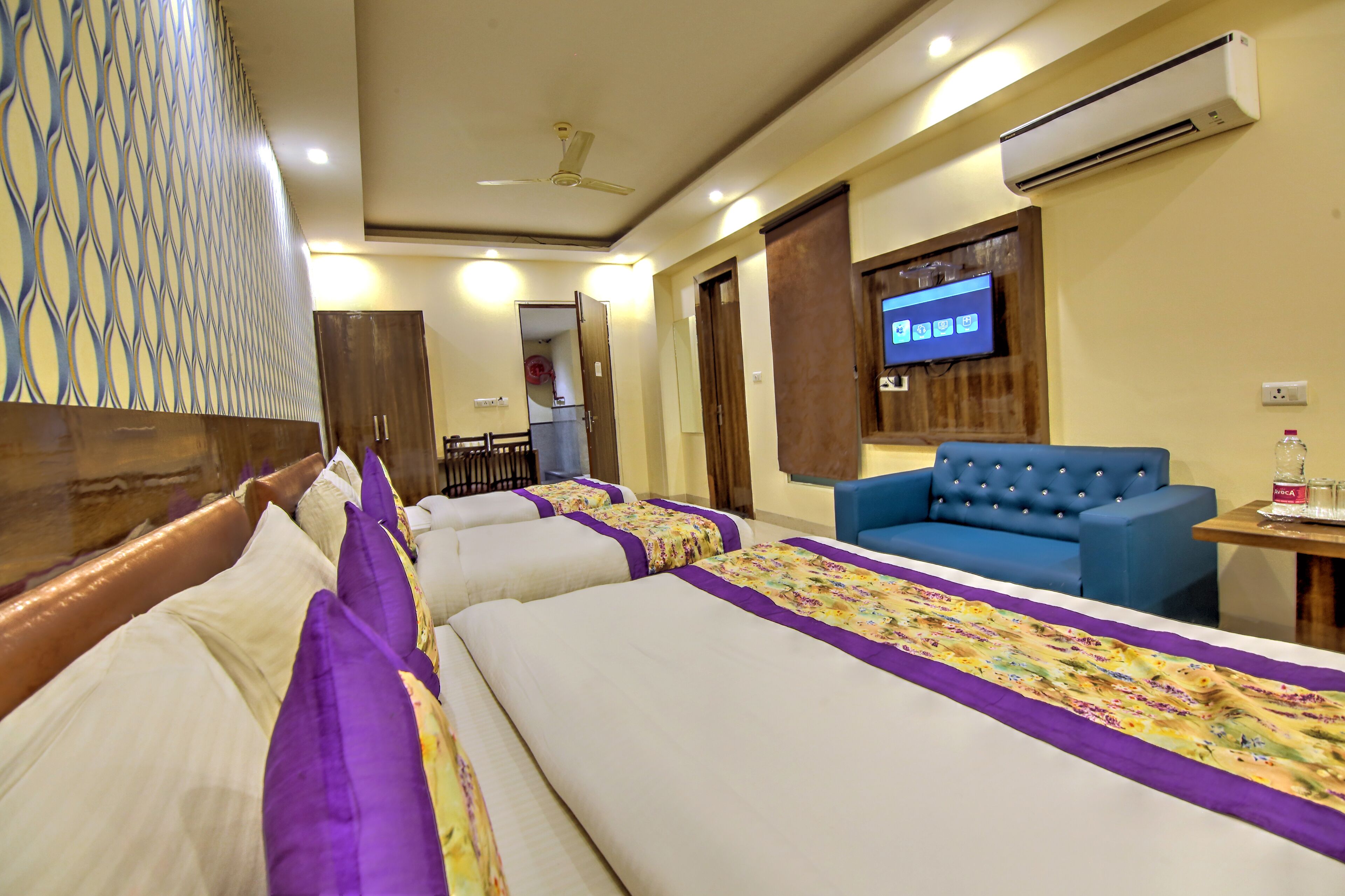 memory-foam beds, individually decorated, individually furnished, desk