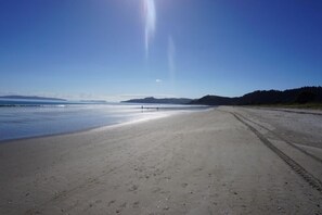 Vlak bij het strand