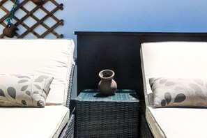 Suite de lujo, baño privado | Terraza o patio