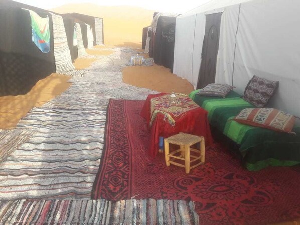 Comfort Tent, Multiple Bedrooms | Living area - Trips For Morocco (Taouz)