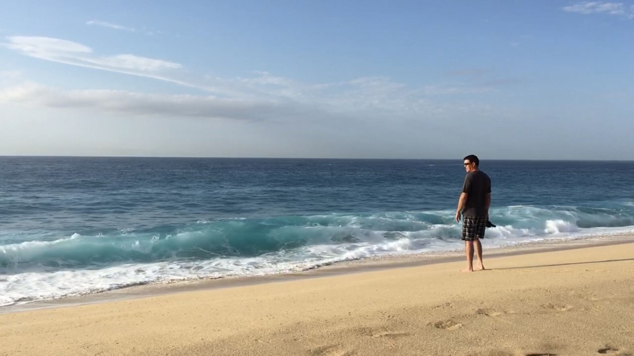 On the beach, sun loungers, beach towels