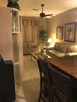 Smart TV, DVD player, stereo