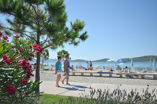 Privatstrand in der Nähe